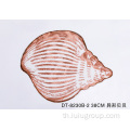 ที่รองจานพลาสติกสำหรับเด็ก Sea Shell Shape Irregular Gold